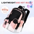 thumbnail image 6 of Bow Backpack Set for Girls School Backpack with Lunch Box and Pencil Case School Bookbag for Kids Elementary Senior Year, 6 of 6