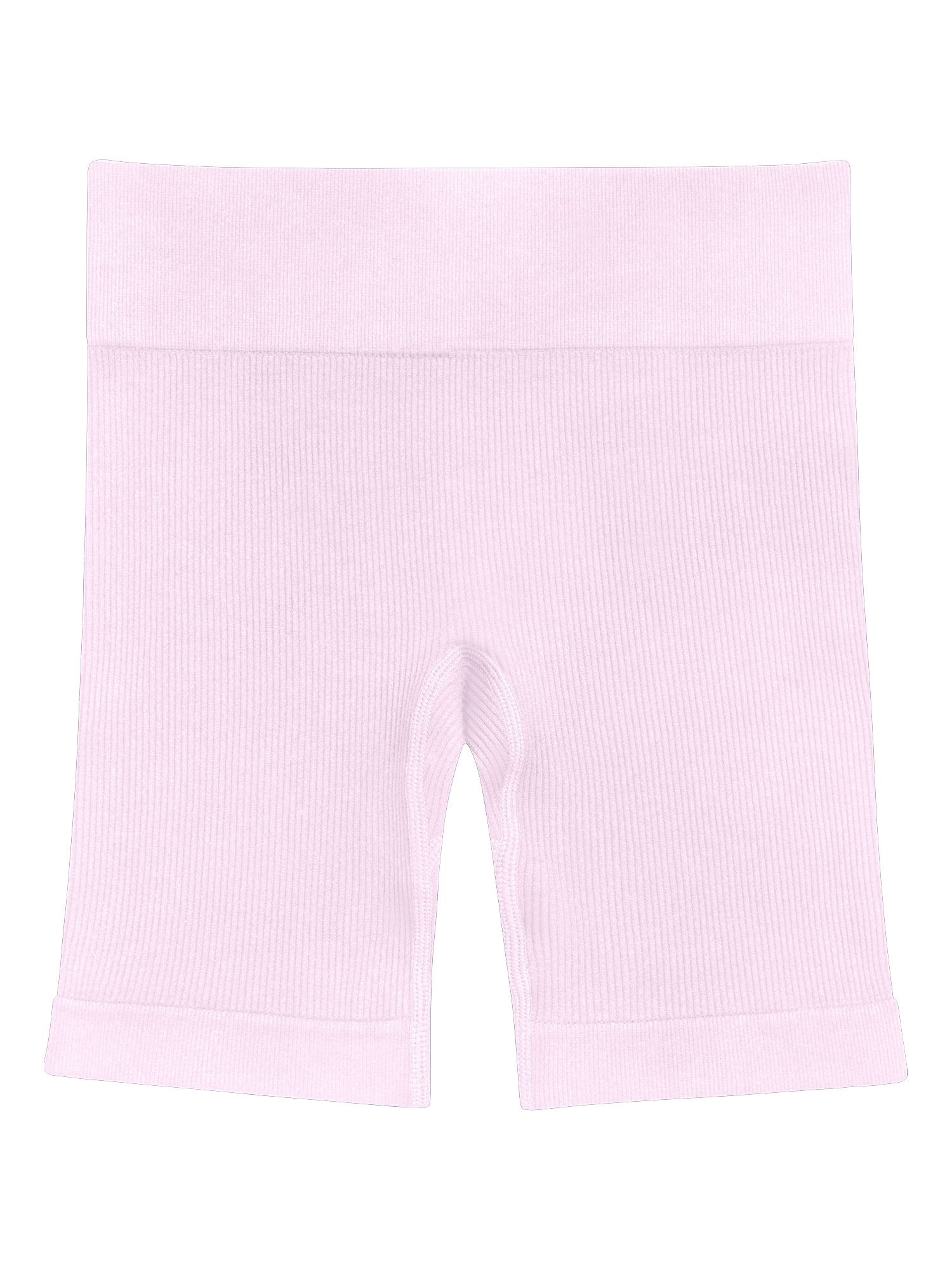 Athletic Works Girl's Ribbed Biker Short, 2-Pack, Sizes 4-18