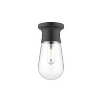 SF464001MB-Alora Lighting-Marcel - 1 Light Semi-Flush Mount-10 Inches Tall and 4.75 Inches Wide-Matte Black Finish