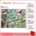 thumbnail image 2 of Huacan Full Drill Diamond Painting Bird Home Decoration Cross Stitch Embroidery Mosaic Animal Tree Diamond Art20x30cm Square Drill Gao Jinjia LED, 2 of 2