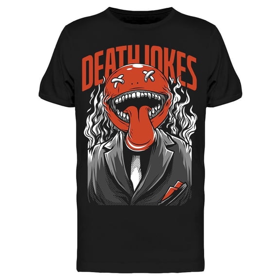 Death Jokes Face T-Shirt Men -Image by Shutterstock, Male XX-Large