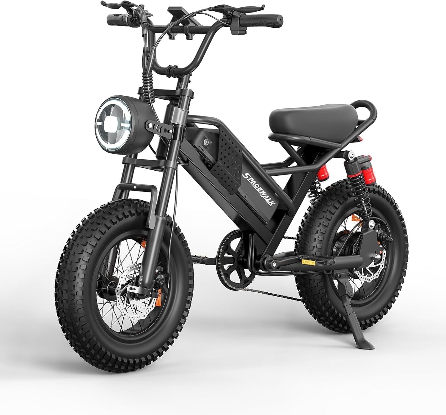 Spacewalk 16" Fat Tire Electric Bike – 750W Motor, 21.7MPH, 48V 15Ah Removable Battery, Compact Ebike for 4'10" to 5'5" Riders