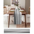 thumbnail image 6 of Gradient Water Ripple Table Runners 90 Inches Long, Cotton Linen Fabric Table Runner Dresser Scarf, Gray Geometric Abstract Modern Tablerunner for Party/Kitchen/Dinner/Wedding Decor 13''x90'', 6 of 7