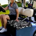thumbnail image 3 of Renewold Golf Cart Seat Cover Comfort Golf Cart Accessories Fits for 2/4 Person Seats Golf Cart Club Car for All Weather, Golf Ball Club Heart-shaped Black, 3 of 5