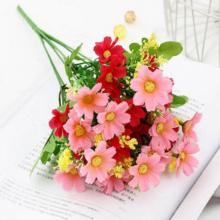 HESHENG Artificial Daisy Flowers Flower Arrangements for Home