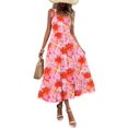 thumbnail image 1 of Vestido de verano Zeagoo maxi vestido casual hawaiano con bolsillos, 1 of 5