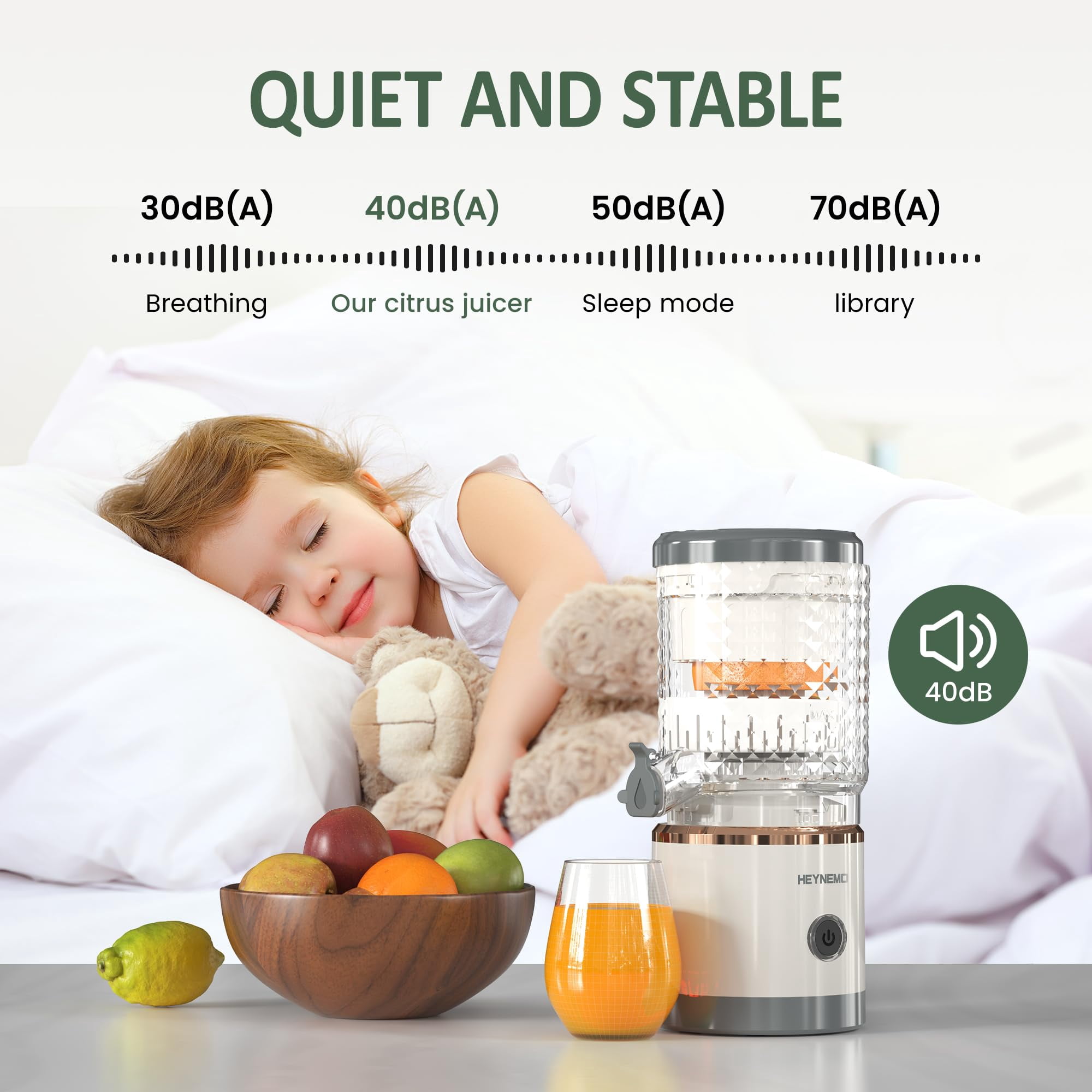 Sunvivi Juicer Machines Electric, Rechargeable Citrus Juicer, Portable Orange Juicer Squeezer with USB and Cleaning Brush, Juicer for Lemon, Orange, Citrus, Grapefruit, Apples