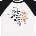 thumbnail image 4 of Inktastic Texas Home is Where the Heart is with Watercolor Floral Girls Toddler T-Shirt, 4 of 5