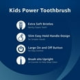 thumbnail image 4 of (3 pack) Equate Kids Easy Hold Battery-Powered Electric Toothbrush, Blue, 4 of 18