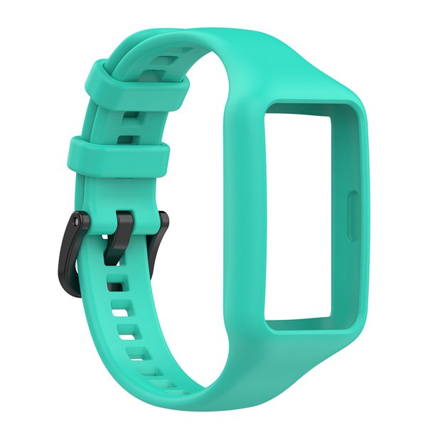 Correa para reemplazo de pulsera de silicona Honor Band 6 Pro (cian)