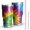 Red and Yellow Tie Dye Pattern, variant on Red and Green Tie Dye Pattern 30oz Insulated Stainless Steel Tumbler, Reusable Drinking Cup with Straw & Cleaning Brush, Heat Cold Retaining Gifts for Birthday Christmas Thanksgiving