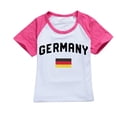 thumbnail image 3 of Girls Big Kids Summer German Flag Print Short Sleeve Two PC Set, 3 of 4
