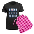 thumbnail image 5 of CafePress - I Love My Doodle Box Font Women's Dark Pajamas - Women's Short Sleeve Print T-Shirt and Pants Dark Cotton Pajama Set, 5 of 7