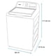 thumbnail image 5 of Lavadora Automática MABE Aqua Saver Green High Efficiency 20 kg Blanca con Sanitizado LMH70211WBAB0, 5 of 5