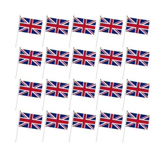 ZZwxWA Holiday Gift Finder -Union Bunting, - Color Hand Waving Bunting For Queens -Platinum -, Fade -Union Flags For Sports And -National Celebrations