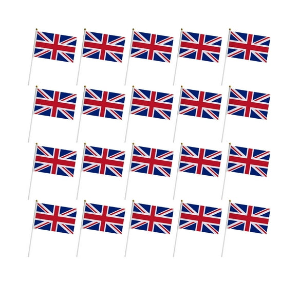 PEZHADA -Union Jack Bunting, -Vivid Couleur Main Agitant Bunting pour les Reines -Platine -Jubilee, Résistant à la Décoloration -Union Jack Flags pour le Sport et les Célébrations -National