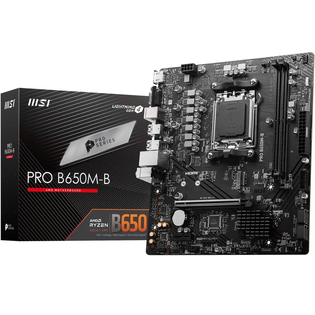 Placa madre MSI Pro B650M-B Micro ATX con AMD Ryzen 7000