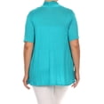 thumbnail image 4 of Women's Plus Size Short Sleeves Draped Open Front Solid Cardigan, 4 of 6