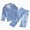 G816-Blue, variant on HFHAPW Girls Pajamas Silk Satin Pajama Set Long Pjs Button Down Sleepwear Soft Lightweight 2Pcs Nightwear for Kids,2-3 Y