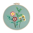 thumbnail image 1 of Kit de bordado de punto de cruz con flores, hilo hecho a mano, manualidades DIY para principiantes Flores fragantes 3, 1 of 9