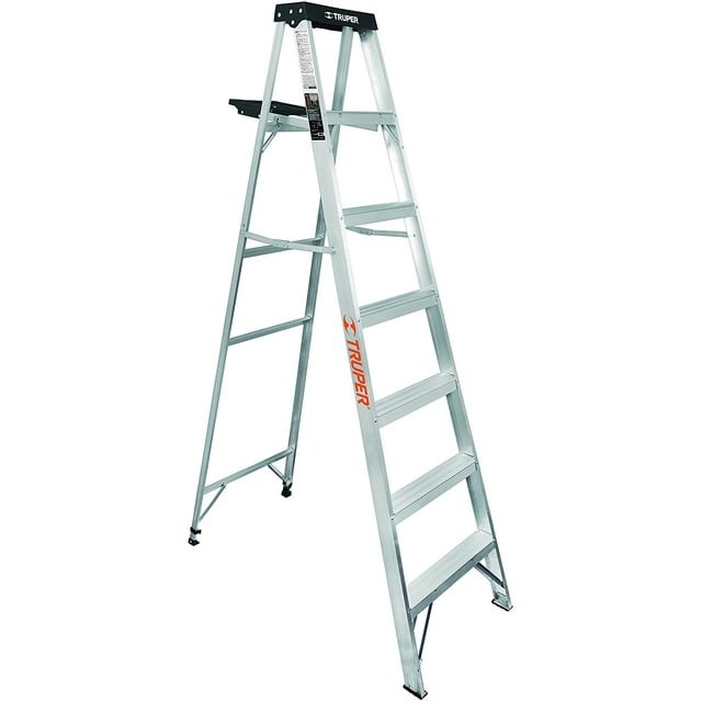 Escalera de tijera Truper Tipo III 6 escalones con bandeja EST-36