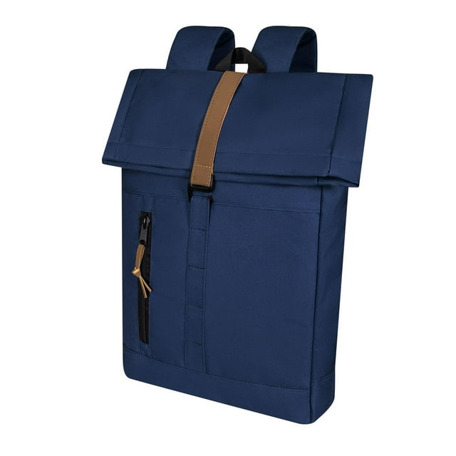 Mochila promocional casual con broche metálico-Maciez azul 31 x 47 x 10