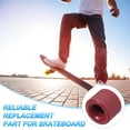 thumbnail image 4 of Uxcell Roues de Planche à Roulettes Roues de Rue Roues de Cruiser en PU avec Roulements 608RS pour Remplacement de Skateboards Rouge Foncé Givré 70 x 51 mm, 4 of 6