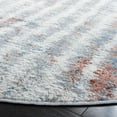 thumbnail image 3 of SAFAVIEH Amelia Denny Distressed Area Rug, Gray/Rust, 6'7" x 6'7" Round, 3 of 11