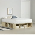 thumbnail image 1 of South Shore Avilla Full Storage Platform Bed with Wicker Baskets, in Bleached Oak, 1 of 14