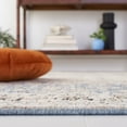 thumbnail image 4 of SAFAVIEH Vivaldi Zoolander Medallion Area Rug, Blue/Rust, 6'7" x 6'7" Square, 4 of 8