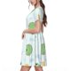 thumbnail image 2 of Disketp Kawaii Frogs para Vestido de Manga Corta para Mujeres, Vestidos de Verano para Mujeres, Casual y Holgado para la Playa, 2 of 6