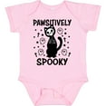 thumbnail image 3 of Inktastic Pawsitively Spooky Skeleton Cat with Ghosts and Crosses Boys or Girls Baby Bodysuit, 3 of 5