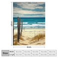 Fenyluxe Expressionism Beach View Ideal Comfy Throw Blanket Lightweight