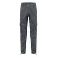 thumbnail image 4 of WEAIXIMIUNG Men's Pants Cargo Relaxed Fit Mens Fashion Solid Color Elastic Waist Overalls Pants, 4 of 4