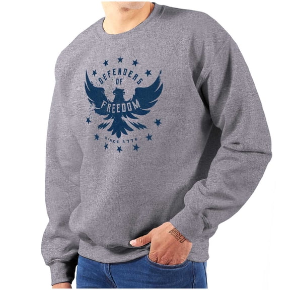 Defender Freedom Patriotic Eagle Sweatshirt for Men or Women Brisco Brands S