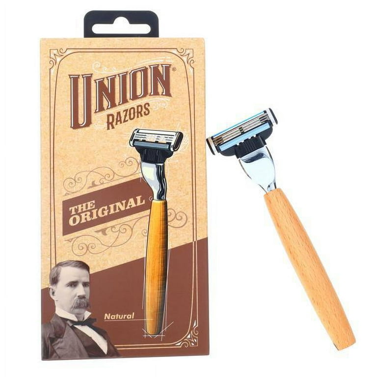 Union Razors RZ1 Wooden Handle Safety Razor with Replaceable Blade