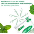 thumbnail image 3 of Saint Rose dual thread dental floss toothpicks - 300 pack, suitable for adult dental floss users, mint flavor, dual clean teeth, dental floss stick toothpick oral tool set, 3 of 5