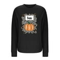 thumbnail image 4 of Olyvenn Fall Happy Sweatshirt Funny Thanksgiving Quotes Shirt Women Pumpkin Leopard Letter Printed Crewneck Pullovers Black XXXL, 4 of 4