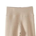thumbnail image 5 of Hinvhai Girls Leggings Girl Stretch Pull On Ankle Length Jeggings Skinny Pants Khaki 4-5Years, 5 of 5