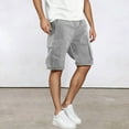 thumbnail image 4 of Kureaily Men's Casual Cargo Shorts Zip Elastic Waist Loose Fit Short, 4 of 9