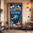 thumbnail image 6 of Colorful Design Birthday Banner Decorative Fish Themed Party Backdrop for Kids Celebration Underwater Decoration Photo Prop, 6 of 7