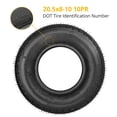 thumbnail image 2 of 2 PCS Trailer Tires, 20.5-8 205-8 205 8 10PR Trailer Tires With 10'' Rim, Load Range E 205/8 Premium Trailer Tires For Different Agricultural Terrains Towing, 2 of 6