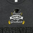 thumbnail image 4 of Inktastic Family Graduation-proud Sister of the Graduate Girls Baby Dress, 4 of 5