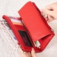 thumbnail image 6 of TAZAG pebbled RFID anti-theft brush three-fold long wallet fashionable large capacity soft leather women's clutch bag, 6 of 8