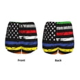 thumbnail image 3 of KLL American Flag Pattern Shorts Women,Athletic Shorts High Waisted Running Shorts Pocket Sporty Short Gym Elastic Workout Shorts-XX-Large, 3 of 7