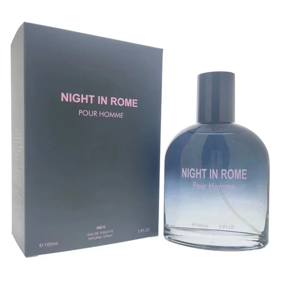 Night in Rome Pour Homme 3.3 oz EDT Spray Perfume for Men – Elegant, Masculine Scent