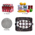 thumbnail image 4 of FORMRS Reusable Lunch Bag for Work School Leakproof Insulated Cooler with Adjustable Shoulder Strap, Dark Gothic Floral, 4 of 6