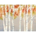 thumbnail image 2 of Goldberger, Jennifer 14x12 Gold Ornate Wood Framed with Double Matting Museum Art Print Titled - Swaying Birches I, 2 of 4