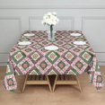 thumbnail image 3 of Pioneer Flower Floral Print Pattern Square Tablecloth, Waterproof Wipeable Spillproof Washable Table Cover for Home Kitchen Party Decor, 42"x42", 3 of 6