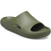 Crocs Adult Mellow Slides Recovery Sandals, Army Green, W11/M9
